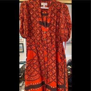 Anthropologie Molinette Soeurs Silk Dress